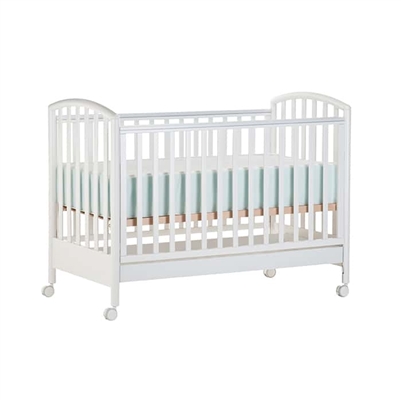 White Wood Crib