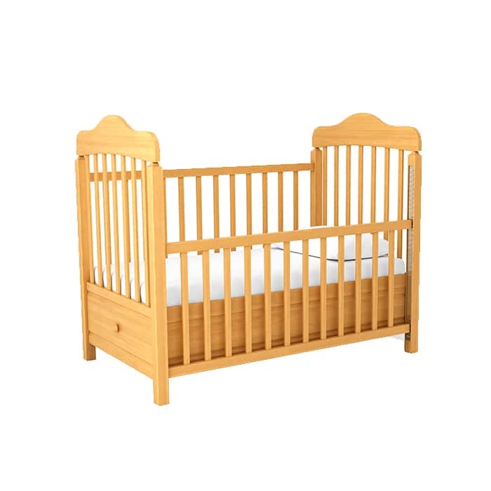 Light Wood Crib