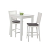 White/Dark Grey 2-Seat Table Set