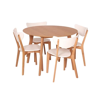 Wood/White Table Set