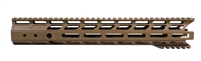 Alpha 13.3" M-LOK Pitchfork Handguard FDE