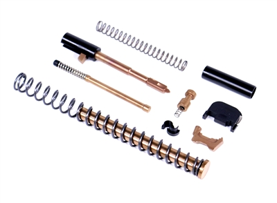 ALPHA TiALCN G19 Super Duty 9mm Slide Completion Kit w/ TiN Guide Rod