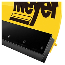 This is a new OEM Meyer Rubber Cutting Edge 08191. This 8' 6" Rubber Cutting Edge fits two meter plows, has 3" long slots for adjustment and comes with the mounting bolts & nuts.