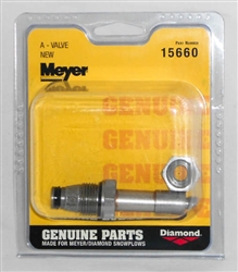 This is a new OEM Meyer "A" Cartridge Valve 15660C for the E-60, E60H and V-66.