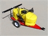 AG South Gold Scorpion Series Tow Behind 15 Gallon Sprayer SC15-TRLNS with 2 Nozzle Boom & Trailer.