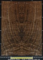 Walnut Claro USA Guitar Burly Marble Quilted Curl wood veneer