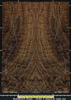 Walnut Claro USA Guitar Burly Marble Quilted Curl wood veneer