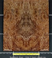 Redwood .7mm Guitar Small Quilted Burl wood veneer