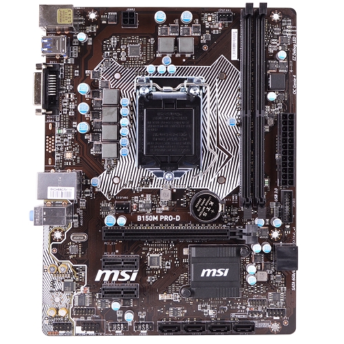 Msi B150m Pro-d Intel B150 Socket 1151 Matx Motherboard W/dvi&#44;audio & Gblan