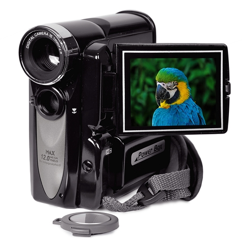 Mitsuba Mit305 5mp (12mp Interpolated) Mini Digitalcamcorder/camera W/8x Digital Zoom&#44; 2.4"" Lcd & Carry Case (black)