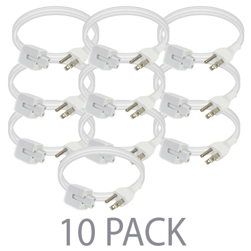 (10-pack) 6' Apple Mk122ll/a Power Adapter Extension Cable (white)