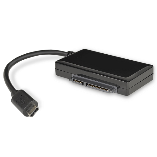 Usb Type-c To Sata Adapter For 2.5"" & 3.5"" Drives (includes Poweradapter) - Pc And Mac Compatible