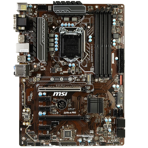 Msi Z270-a Pro Intel Z270 Socket 1151 Atx Motherboardw/displayport&#44; Dvi&#44; Video&#44; Audio&#44; Gblan & Raid