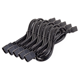 5-Pack 6ft 2m PDU C13 Female C14 Male Cable 16AWG