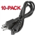10 Pack 3 Prong AC Power Cable Cord Laptop Monitor
