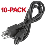 10 Pack 3 Prong AC Power Cable Cord Laptop Monitor