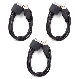 3 Pack USB Zune HD Sync Cable Microsoft Cord