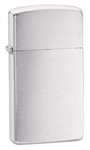 Zippo Lighter - Slim Brushed Chrome - 1600