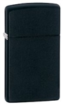 Zippo Lighter - Slim Black Matte - 1618