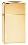 Zippo Lighter - Slim High Polished Brass -1654B