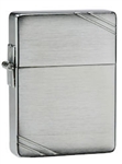 Zippo Lighter - 1935 Replica w/Slashes Brushed Chrome - 1935