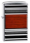 Zippo Pipe Lighter Steel And Wood High Polish Chrome - 28676