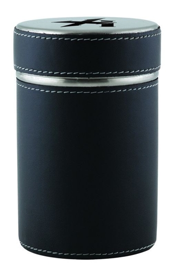 Xikar Ashtray - Portable Ash Can Leather Wrap - 424ACBK