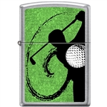 Zippo Lighter - Golf Swing Street Chrome - 852240