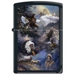 Zippo Lighter - Blaylock Spirit of the West Black Matte - 852264