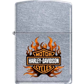 Zippo Lighter - Harley Davidson Flame Street Chrome - 852544