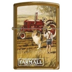 Zippo Lighter - Farmall With Boy and Dog Toffee - 852617