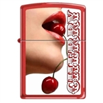 Zippo Lighter - Talented Cherry Girl Red Matte - 852884