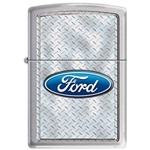 Zippo Lighter - Ford Diamond Plate Brushed Chrome - 852898