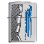 Zippo Lighter - Ford Mustang Rolled Diamond Plate - 852923