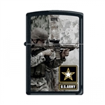 Zippo Lighter - Army Soldier Black Matte - 853264