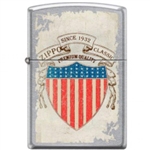 Zippo Lighter - Stars and Stripes Shield Street Chrome - 853746