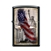 Zippo Lighter - Soaring Eagle/Statue Of Liberty Matte Black - 853775