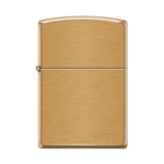 Zippo Pipe Lighter Logo Brushed Brass - 853801