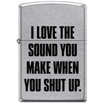 Zippo Lighter - I Love The Sound You Make Street Chrome - 853925