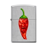 Zippo Lighter - Hot Red Pepper Linen Weave - 854063