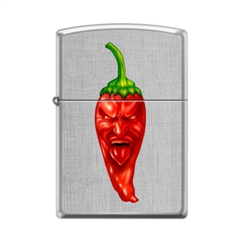 Zippo Lighter - Hot Red Pepper Linen Weave - 854063