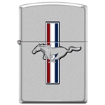 Zippo Lighter - Ford Mustang Satin Chrome - 854384