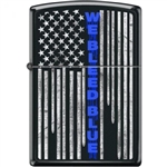 Zippo Lighter - We Bleed Blue Black Matte - 854418