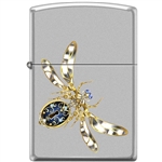 Zippo Lighter -Steampunk Bug Satin Chrome - 854457