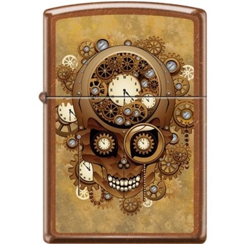 Zippo Lighter - Steampunk Skull Toffee - 854459