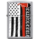 Zippo Lighter - Firefighter Axe Satin Chrome - 854646