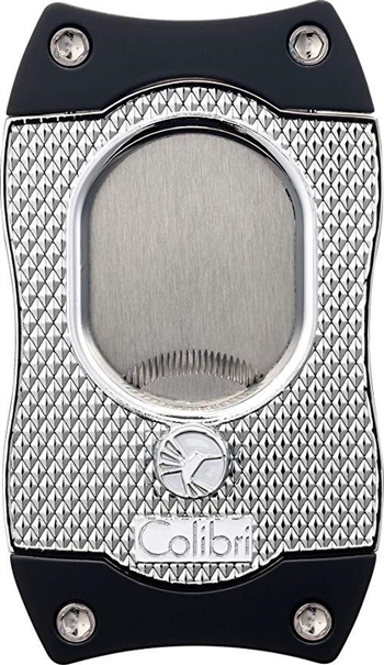 Colibri Monza S-Cut Cigar Cutter Chrome/Black - CU560T2