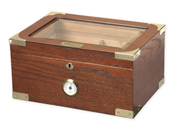 Humidor - Milano Elegant Glass Top Macintosh Oak - HUM-75EL