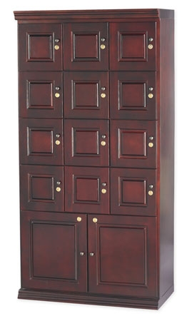 Humidor - Commercial Cigar Locker Mahogany - HUM-LOCKER-M