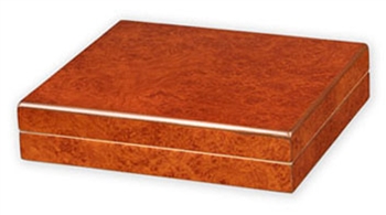 Humidor - Traveler 15 Small Travel Dark Burl Finish - HUM-TR15B